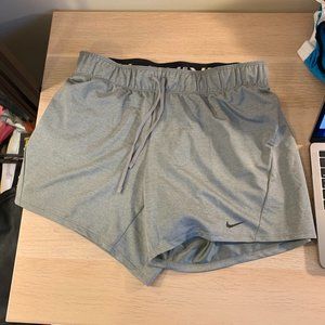 Gray Nike Pro Dri Fit Shorts